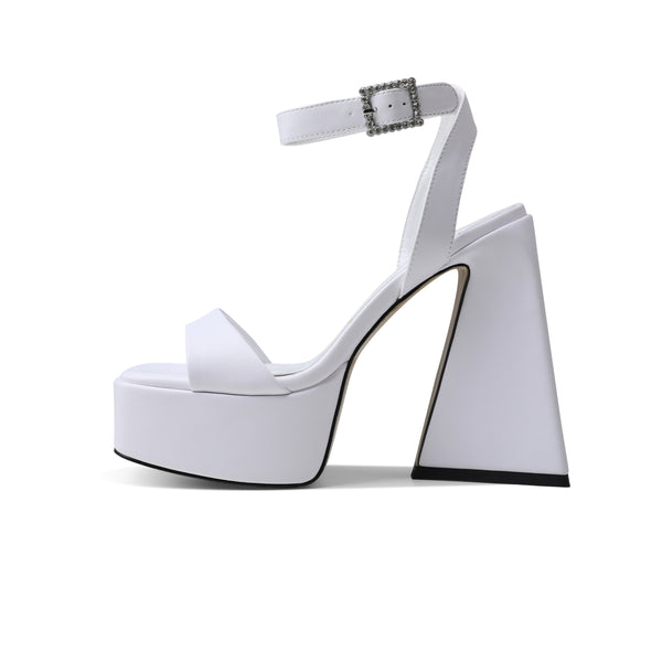 Ankle Strap Summer Sandals 2022 Women Chunky High Heels