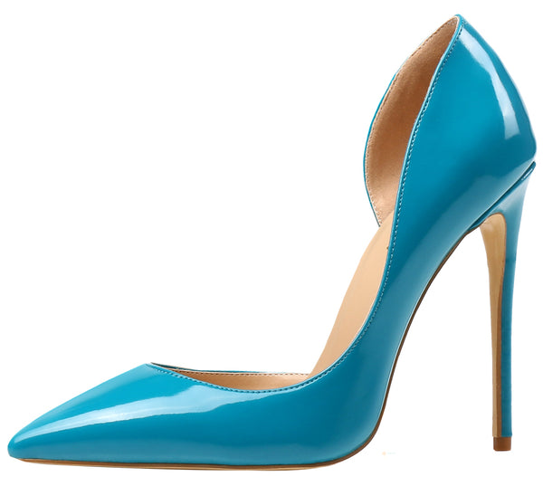 D'Orsay 12cm Cut-out Two-piece Sexy Stiletto High Heel Pumps