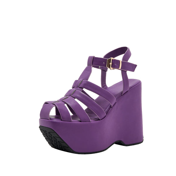 Strappy Roman Sandals Wedge Heels Summer Shoes for Women