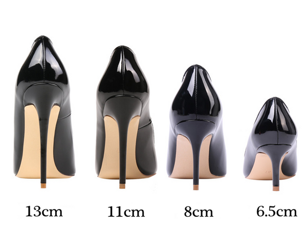 12cm 10cm 8cm 6cm Stilettos Patent Leather Pumps Office Dress Party High Heels